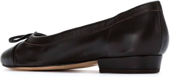 Sarah Chofakian leather ballerinas Zwart