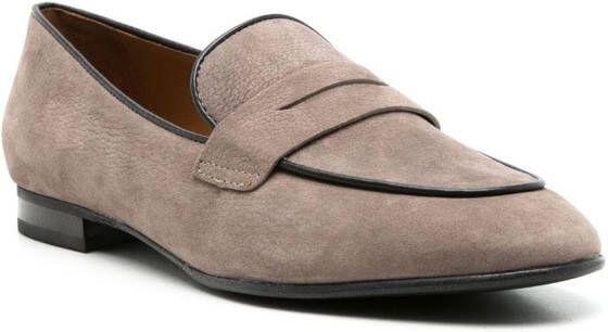 Sarah Chofakian Leren loafers Beige