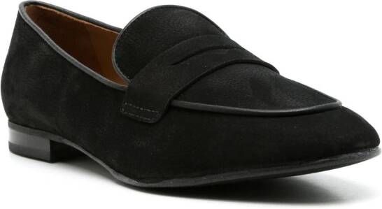 Sarah Chofakian Leren loafers Zwart