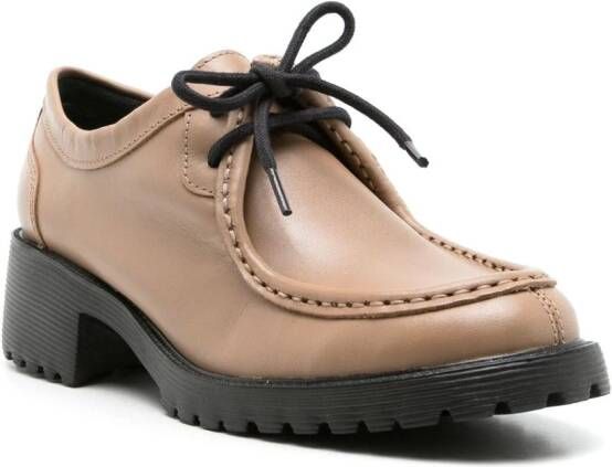 Sarah Chofakian Leren Oxford schoenen Bruin