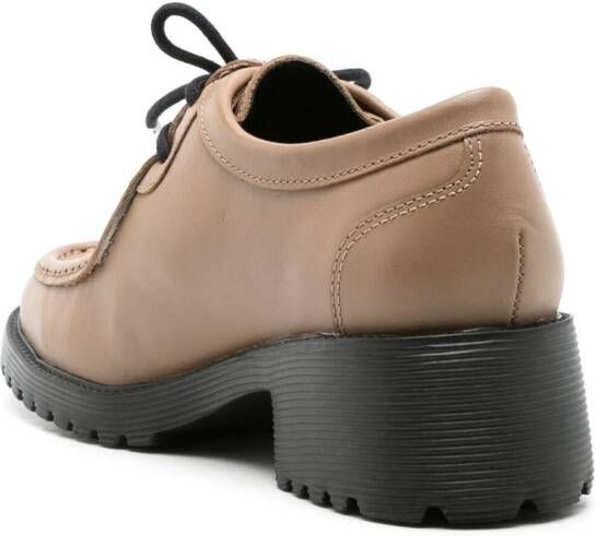 Sarah Chofakian Leren Oxford schoenen Bruin