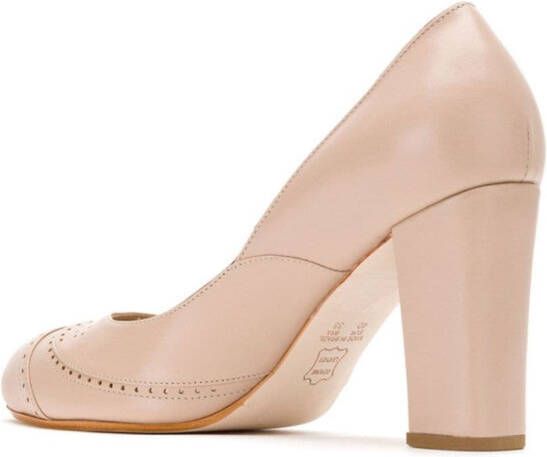 Sarah Chofakian Leren pumps Beige