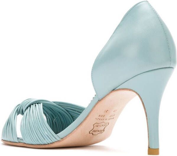 Sarah Chofakian Leren pumps Blauw