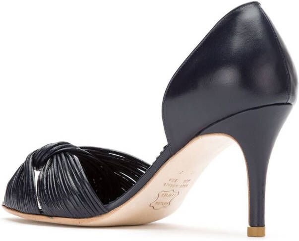 Sarah Chofakian Leren pumps Blauw