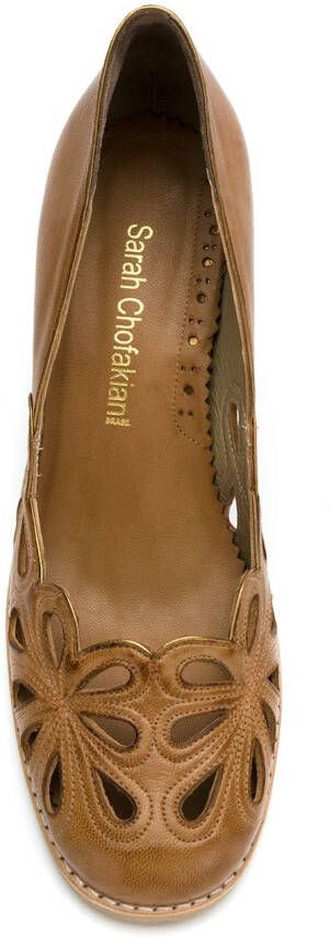 Sarah Chofakian leather pumps Bruin