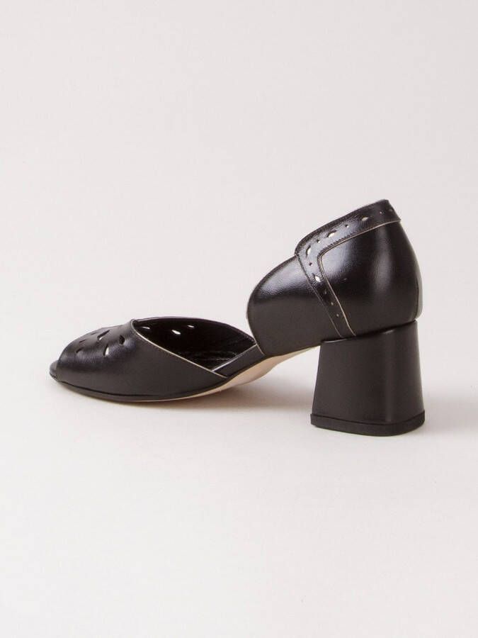 Sarah Chofakian leren pumps Bruin