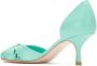 Sarah Chofakian Leren pumps Groen - Thumbnail 3