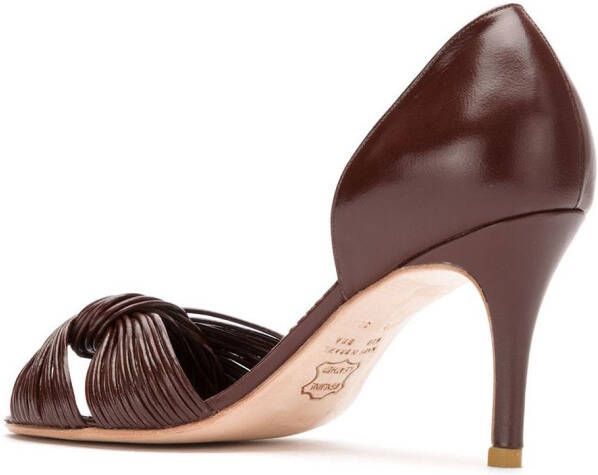 Sarah Chofakian Leren pumps Rood