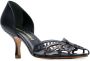 Sarah Chofakian leren pumps Zwart - Thumbnail 2