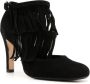 Sarah Chofakian Jean 75 pumps met franje Zwart - Thumbnail 2