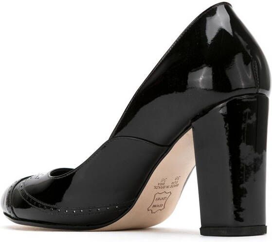 Sarah Chofakian Leren pumps Zwart