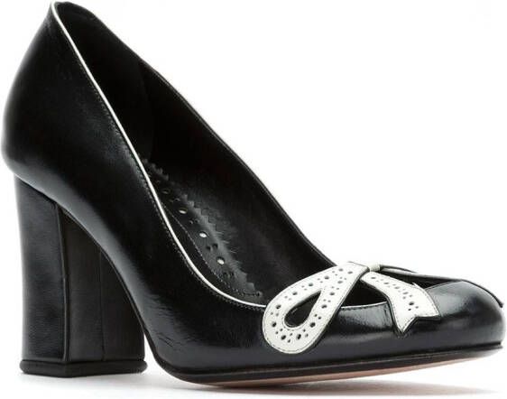 Sarah Chofakian Leren pumps Zwart