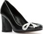 Sarah Chofakian Leren pumps Zwart - Thumbnail 2