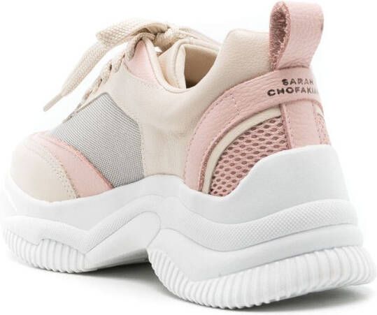 Sarah Chofakian Leren sneakers Beige