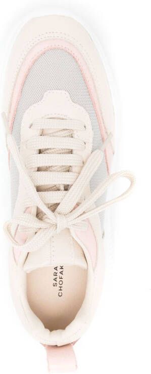 Sarah Chofakian Leren sneakers Beige