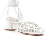 Sarah Chofakian Lilibet 55 mm leren pumps Zilver - Thumbnail 2