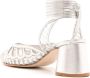 Sarah Chofakian Lilibet 55 mm leren pumps Zilver - Thumbnail 3