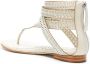 Sarah Chofakian Lis leren sandalen Wit - Thumbnail 3