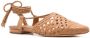 Sarah Chofakian Lovina geweven schoenen Bruin - Thumbnail 2