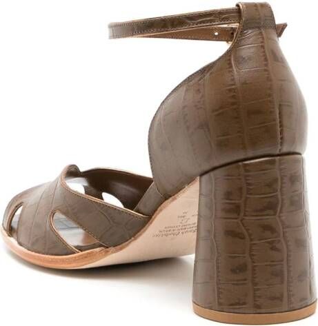 Sarah Chofakian Lucie leren sandalen Bruin