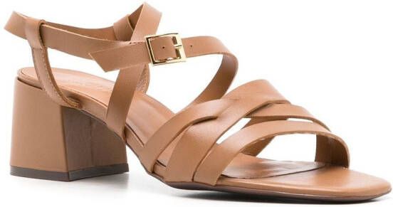 Sarah Chofakian Lygia sandalen met bandjes Bruin
