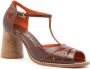 Sarah Chofakian Manchester sandalen met hoge hak Bruin - Thumbnail 2