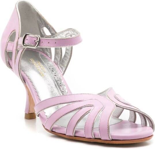 Sarah Chofakian Marcel leren sandalen Roze