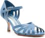 Sarah Chofakian Marcel uitgesneden sandalen Blauw - Thumbnail 2