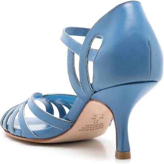 Sarah Chofakian Marcel uitgesneden sandalen Blauw