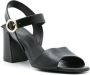 Sarah Chofakian Margaret leren sandalen Zwart - Thumbnail 1