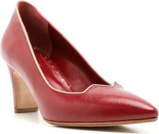 Sarah Chofakian Banoni 55mm leren pumps Rood