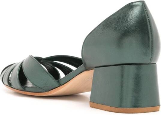 Sarah Chofakian Marjorie pumps met bandjes Groen