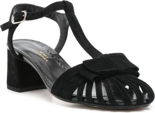 Sarah Chofakian Marly suède sandalen Zwart