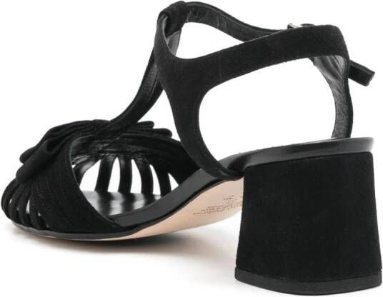 Sarah Chofakian Marly suède sandalen Zwart