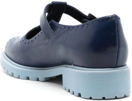 Sarah Chofakian Mary Janes van leer Blauw