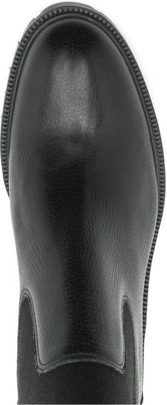 Sarah Chofakian Melrose laarzen met elastische vlakken Zwart