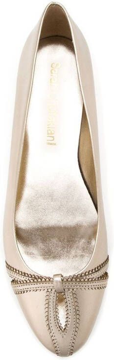 Sarah Chofakian Metallic ballerina's Zilver