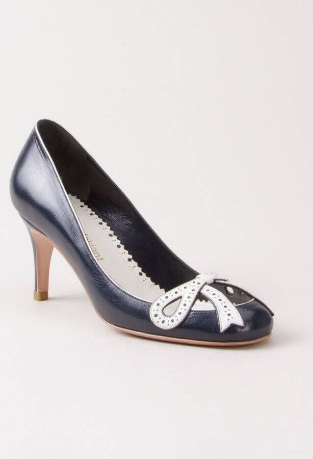 Sarah Chofakian mid-heel pumps Blauw