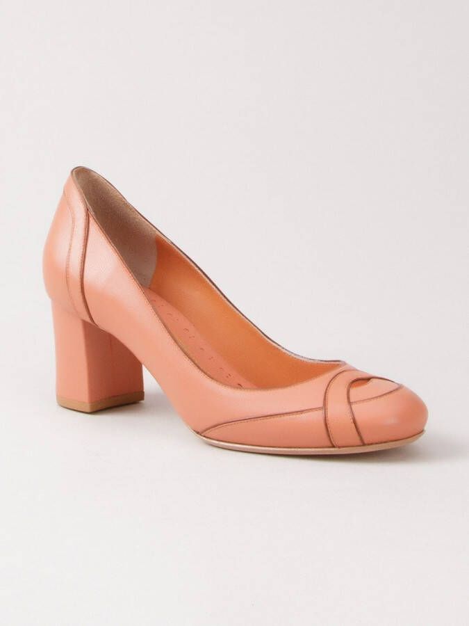 Sarah Chofakian mid-heel pumps Geel