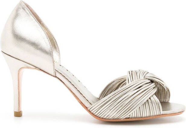 Sarah Chofakian mid-heel pumps Metallic