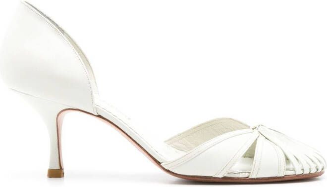 Sarah Chofakian mid-heel pumps Wit
