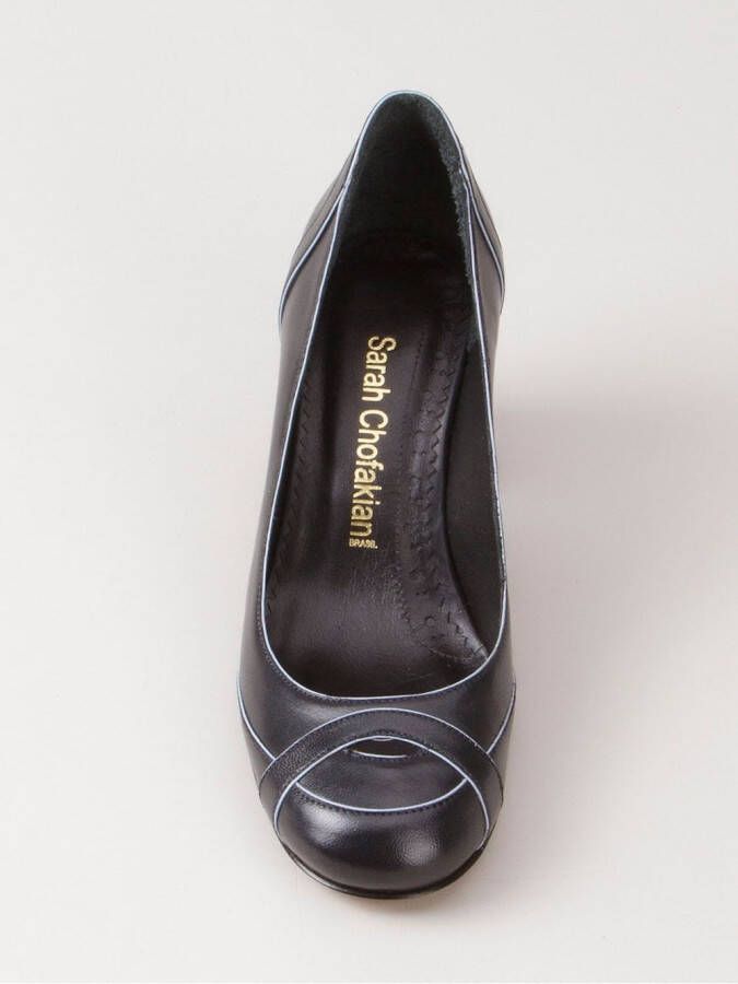 Sarah Chofakian mid-heel pumps Zwart