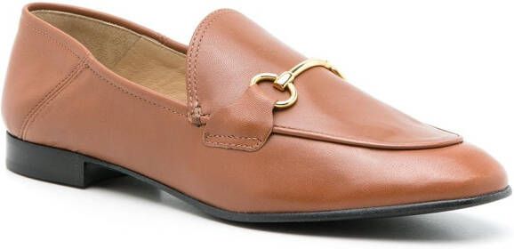 Sarah Chofakian Milao leren loafers Bruin