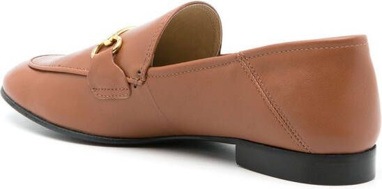 Sarah Chofakian Milao leren loafers Bruin