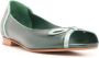 Sarah Chofakian Muniz leren pumps Groen - Thumbnail 2