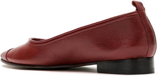 Sarah Chofakian Nuage ballerina's met ronde neus Rood