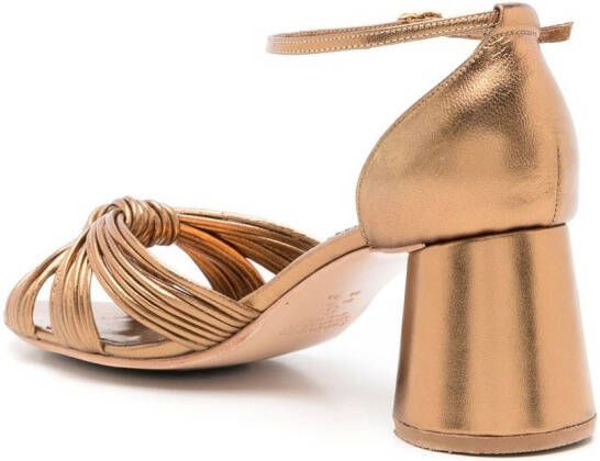 Sarah Chofakian Ocean pumps met geknoopt detail Goud