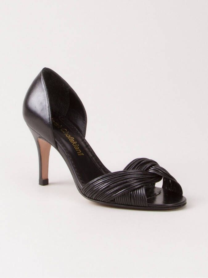 Sarah Chofakian open toe pumps Zwart