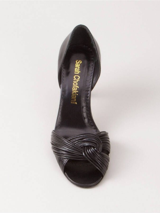 Sarah Chofakian open toe pumps Zwart