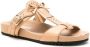 Sarah Chofakian Oregon leren sandalen Beige - Thumbnail 2